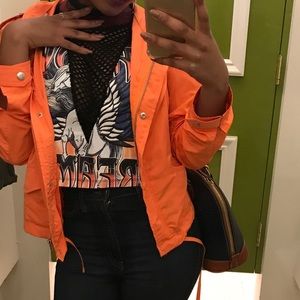 Lightweight orange jacket